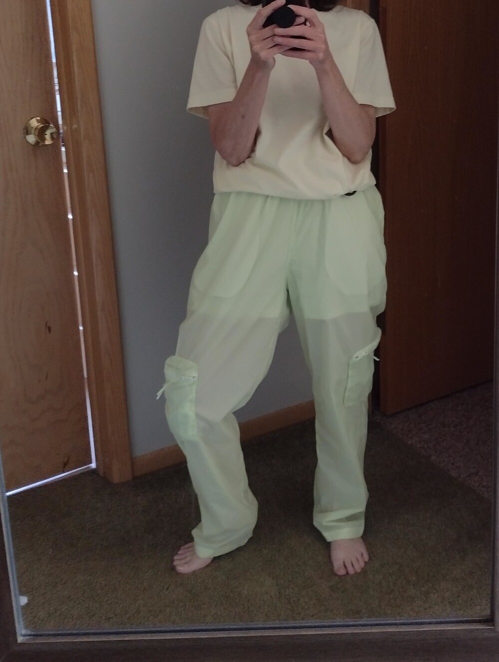 Mono B Nylon Cargo Pants Size Small